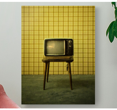 Quadro vintage supporto tv retrò - TenStickers