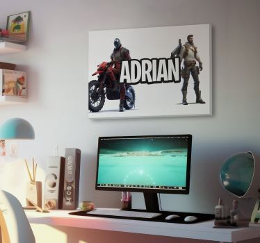 Stampa su Tela Nome Personalizzabile Videogioco - TenStickers