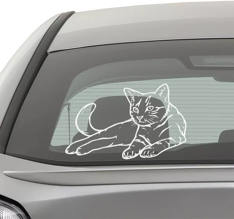 Adesivo muro gatto siamese - TenStickers