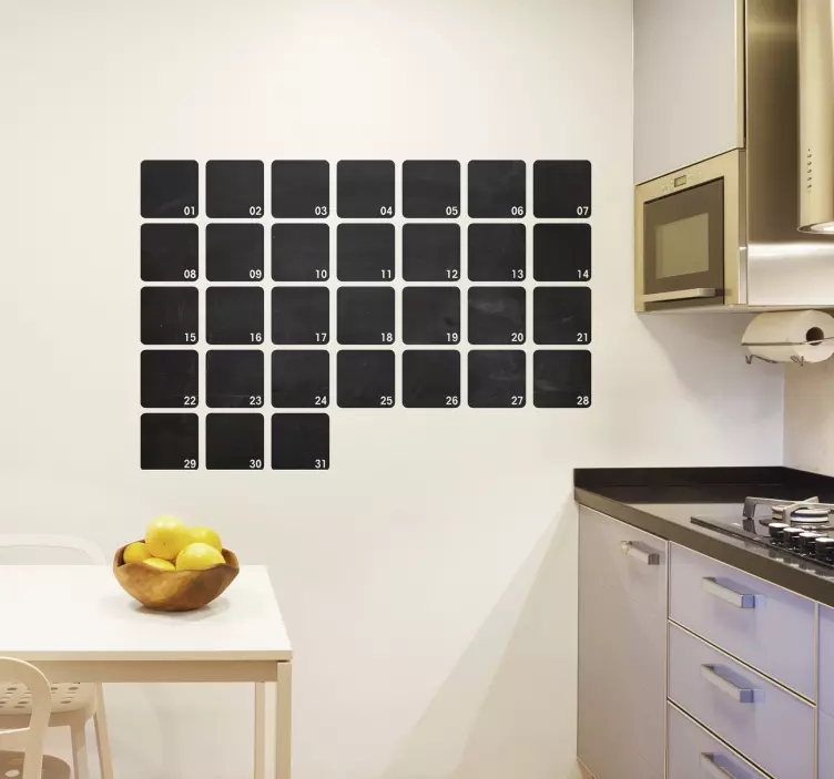 Lavagna gesso planning mese - TenStickers