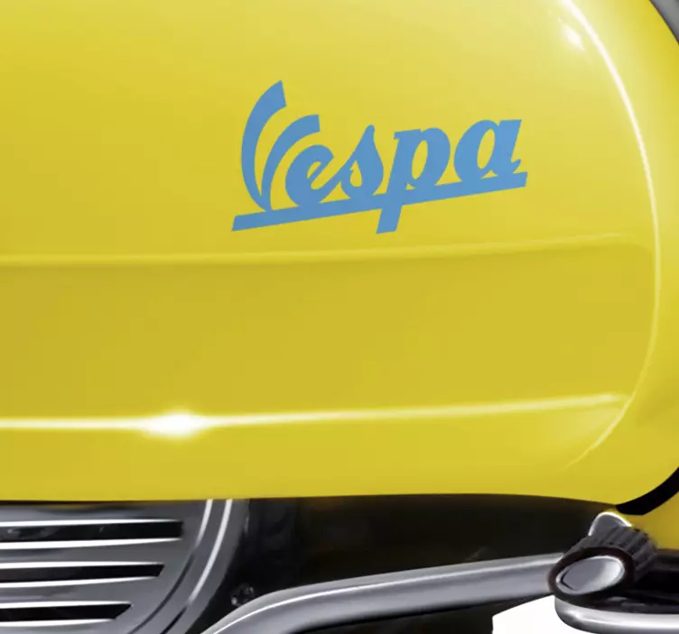 Adesivo moto casco logo Vespa - TenStickers