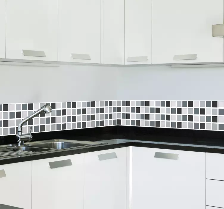 Adesivi piastrelle grigi - TenStickers