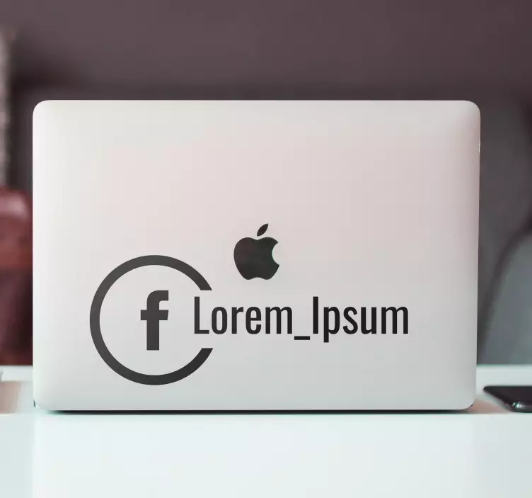 Adesivo per vetrina per negozio Facebook personalizzato - TenStickers