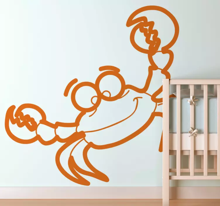 Adesivo bambini granchio ballerino - TenStickers