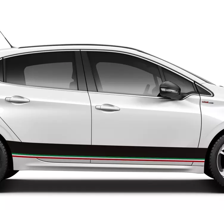 Adesivo bandiera Bandiera italiana orizzontale - TenStickers