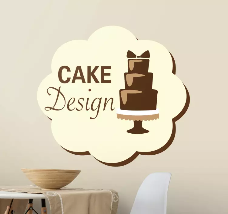 Adesivo muro cake design - TenStickers
