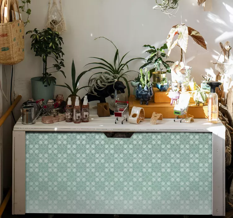 Carta adesiva per mobili motivo floreale sfumato - TenStickers