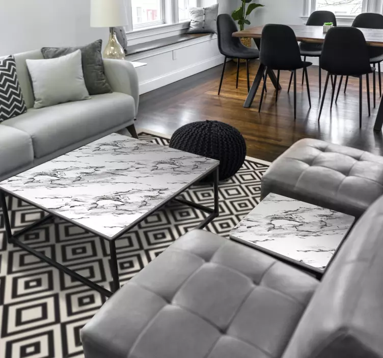 Adesivo murale rugby superficie in marmo sofisticata - TenStickers