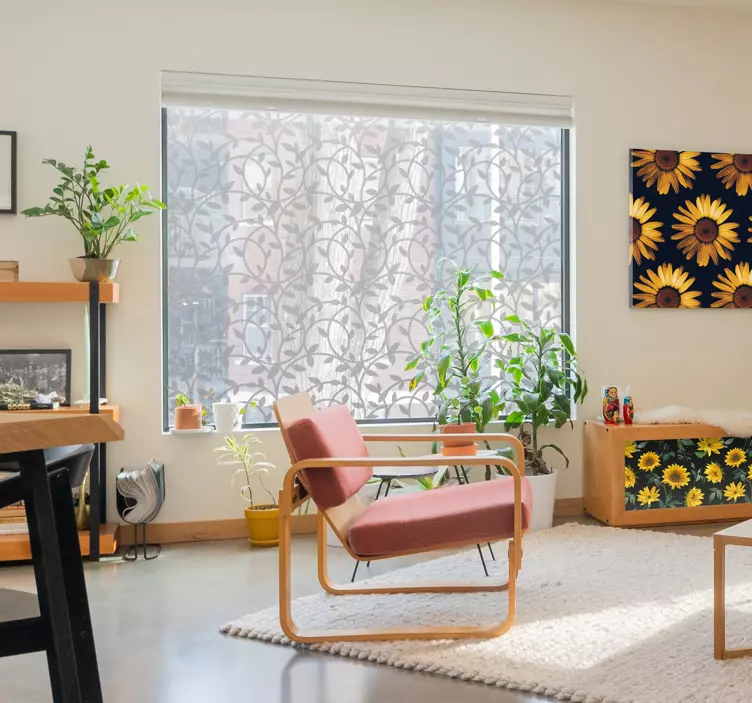 Adesivo per vetri con rami sottili - TenStickers