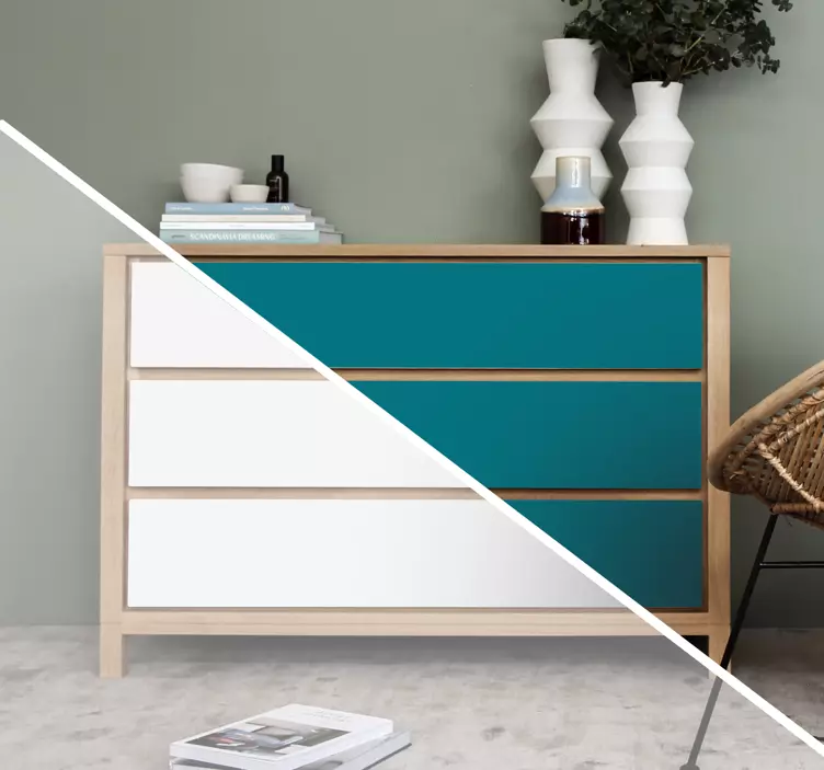 Carta adesiva per mobili monocolore scaffali Kallax - TenStickers