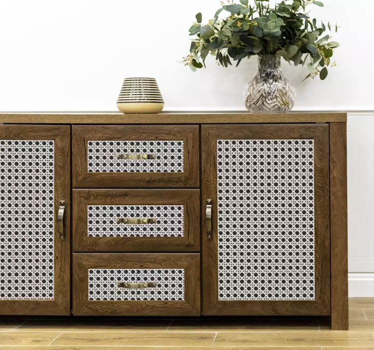 Carta adesiva per mobili motivo a foglia contemporaneo - TenStickers