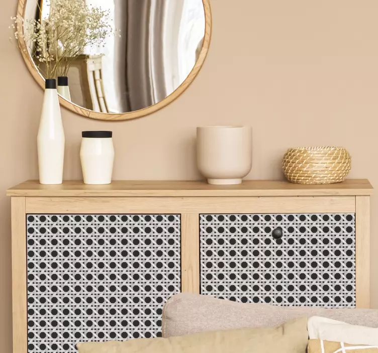 Carta adesiva per mobili motivo a foglia contemporaneo - TenStickers