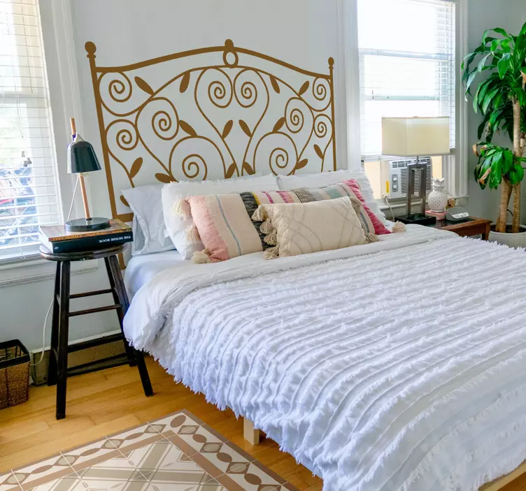 Sticker decorativo testiera ferro battuto - TenStickers