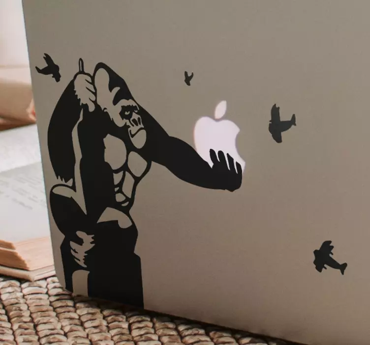 Adesivo per Macbook con king kong - TenStickers