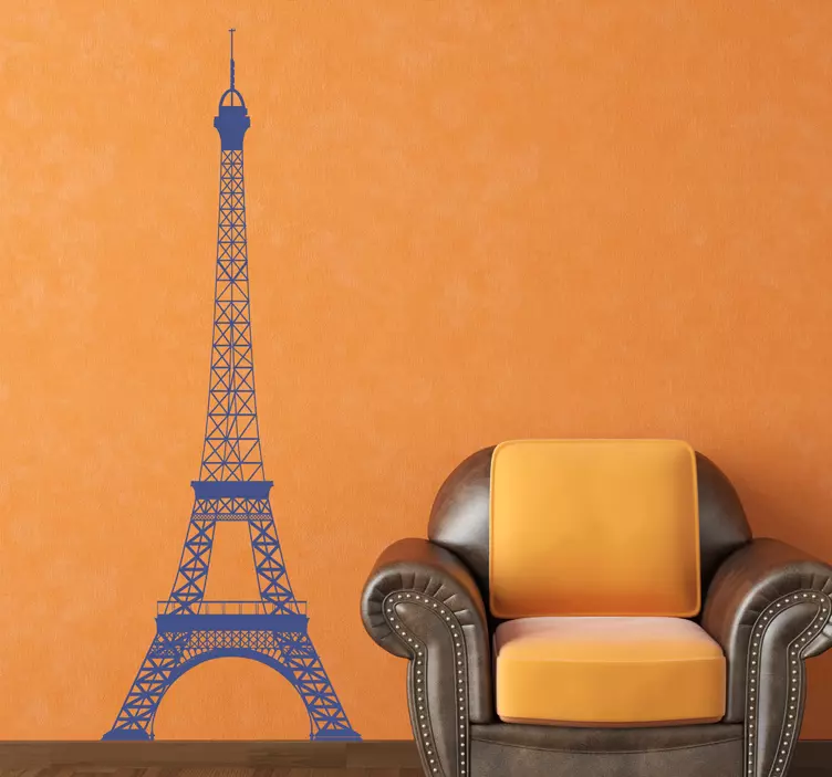 Sticker decorativo profilo torre Eiffel - TenStickers