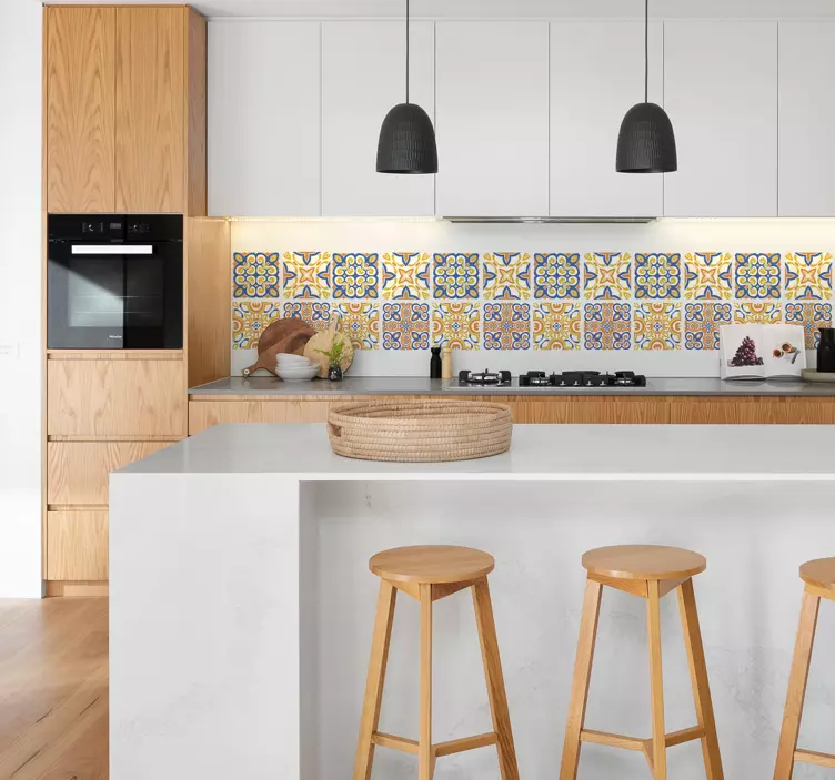 Adesivo per piastrelle siciliane - TenStickers