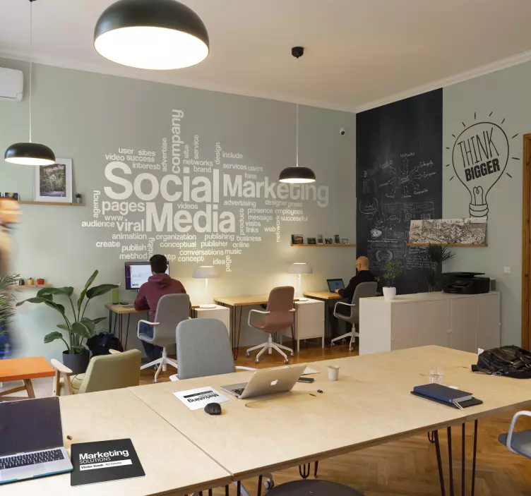 Adesivo muro concetti business - TenStickers