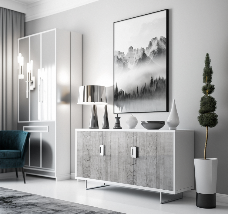 Carta adesiva per mobile legno grigio - TenStickers