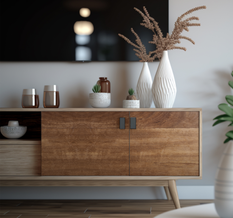 Carta adesiva per mobile legno scuro - TenStickers