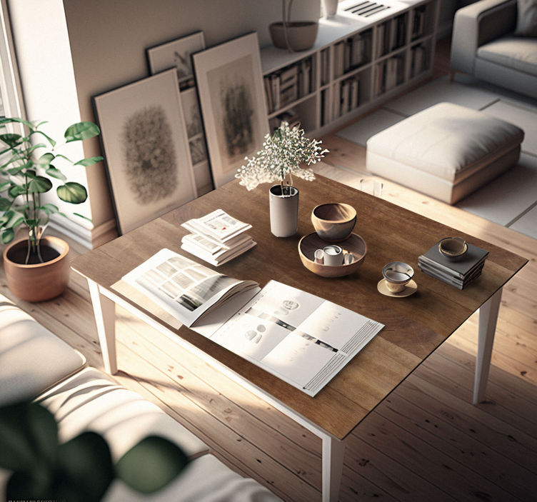 Carta adesiva per mobile legno scuro - TenStickers