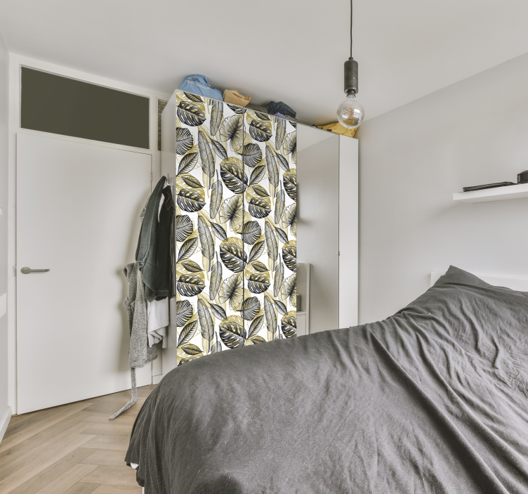 Adesivo per mobile piante tropicali eleganti - TenStickers