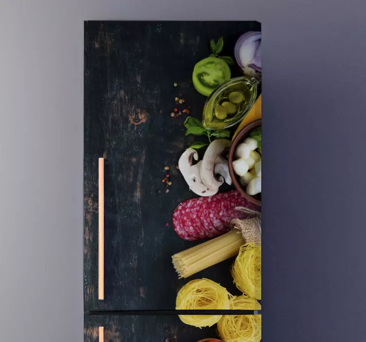 Adesivo per frigo con cibo - TenStickers