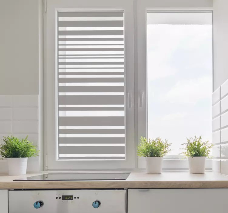 Adesivo per vetri linee effetto traslucido - TenStickers