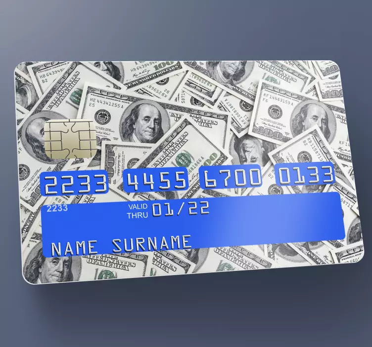 Adesivo in vinile carta dollari - TenStickers