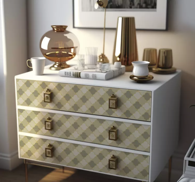 Carta adesiva per mobili figure geometriche art deco - TenStickers