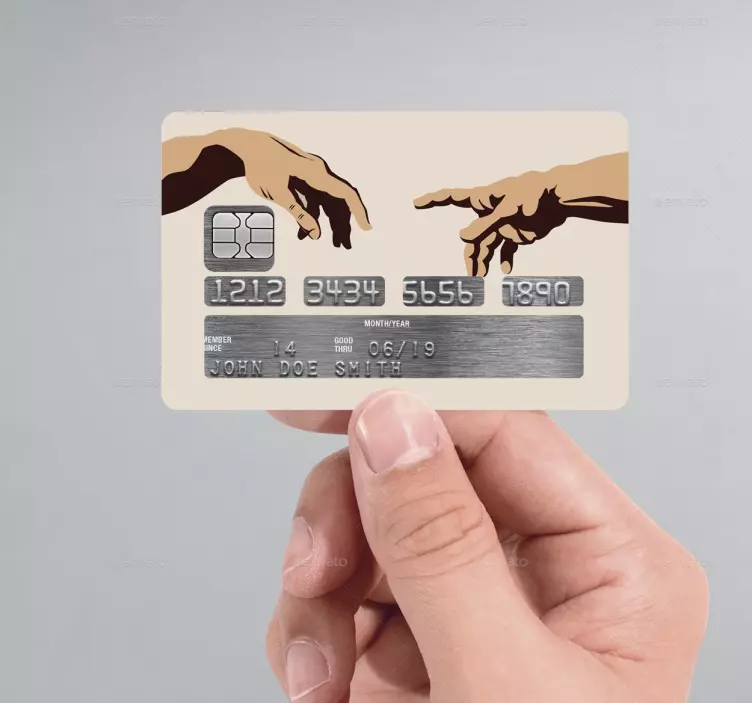 Adesivo carta di credito Michelangelo - TenStickers