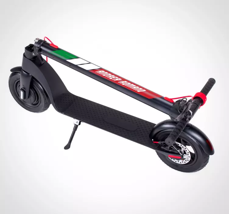 Adesivo monopattino bandiera italiana  - TenStickers