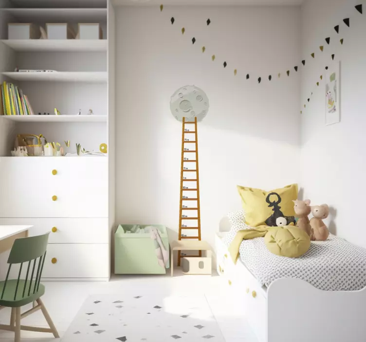 Sticker bambini metro scala luna - TenStickers