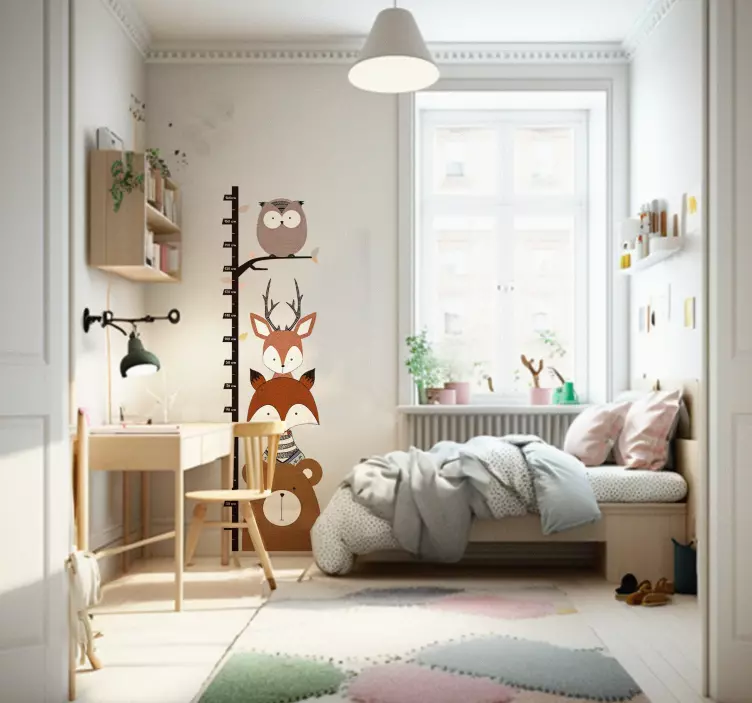 Adesivo metro animali del bosco - TenStickers