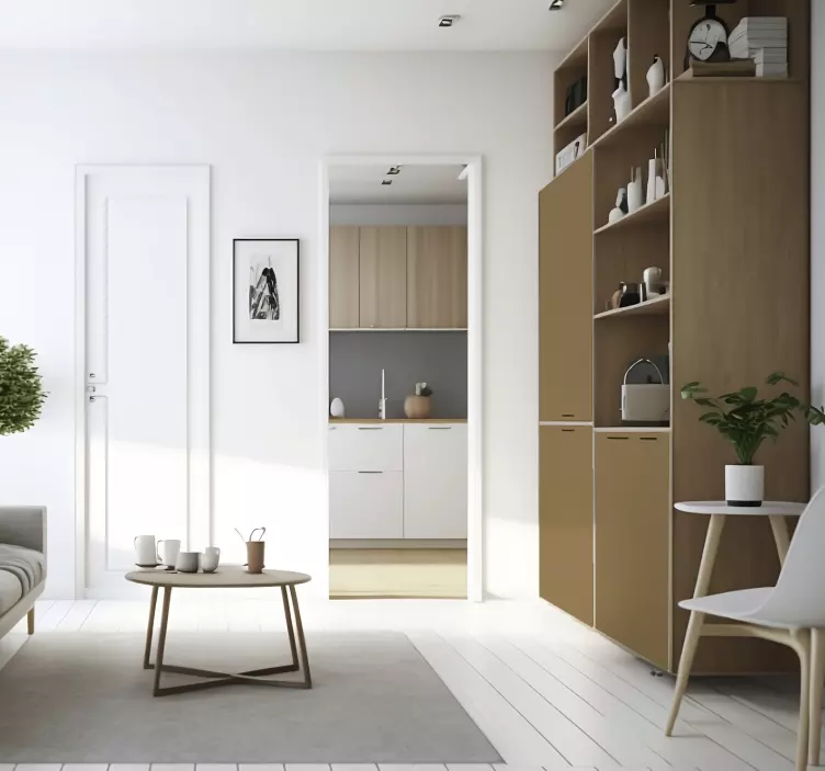 Pellicola adesiva per mobili marrone - TenStickers