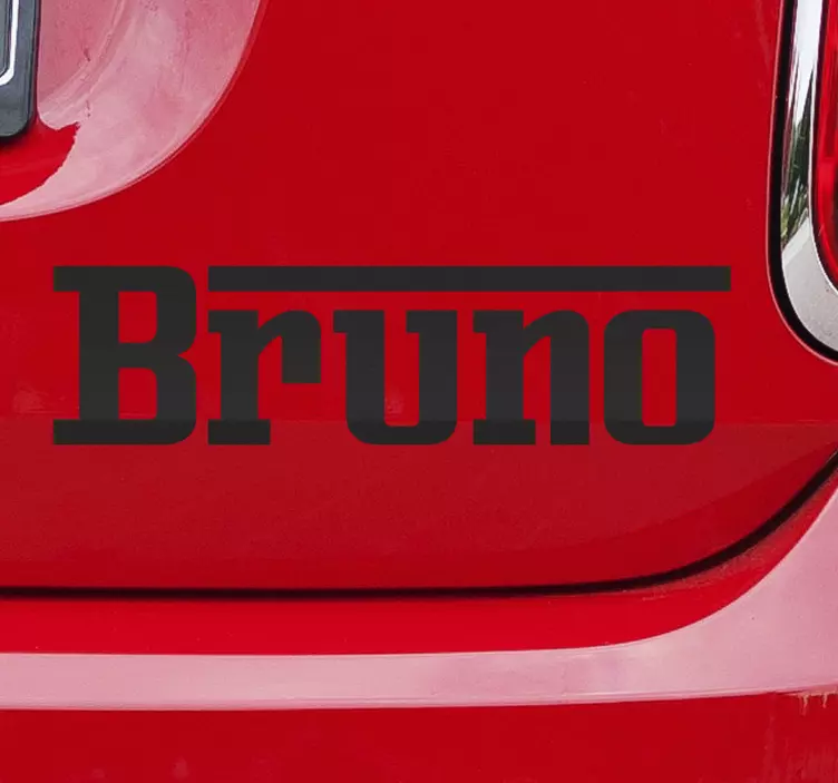 Adesivo per auto personalizzabile font Ferrari - TenStickers