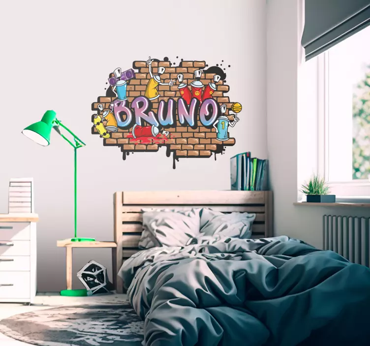 Adesivo graffiti nome personalizzabile - TenStickers