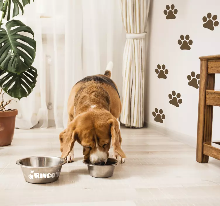 Adesivo per animale con nome personalizzabile - TenStickers