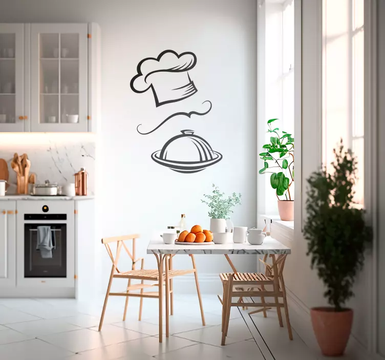 Adesivo cucina elementi di cucina schizzo - TenStickers