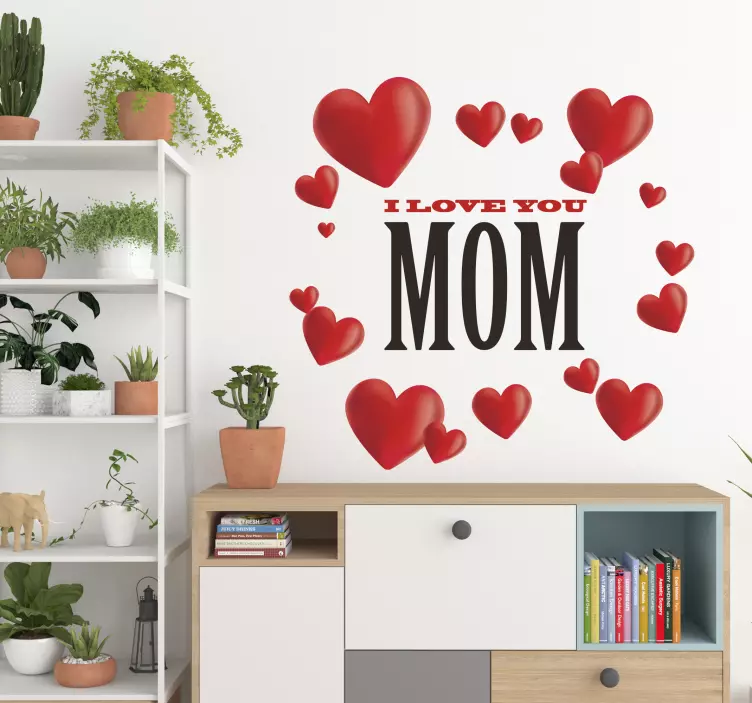 Adesivo murale Love you Mom - TenStickers