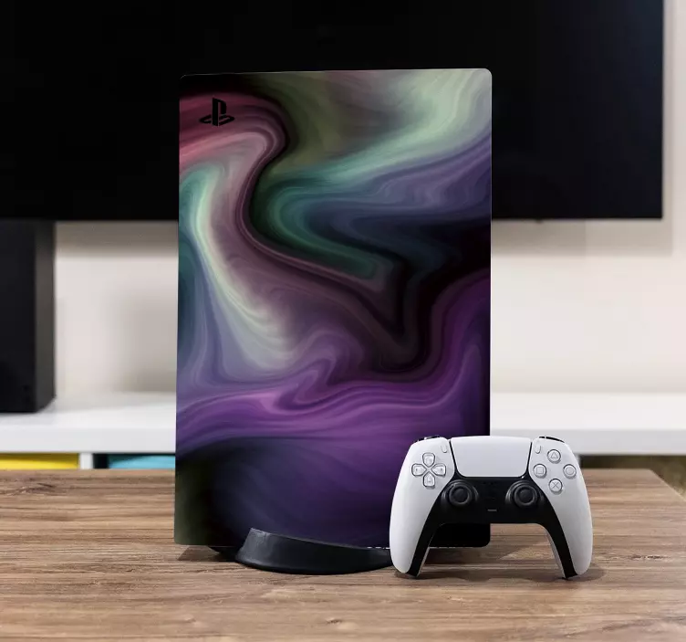 Adesivo Ps4 motivi colorati vorticosi - TenStickers