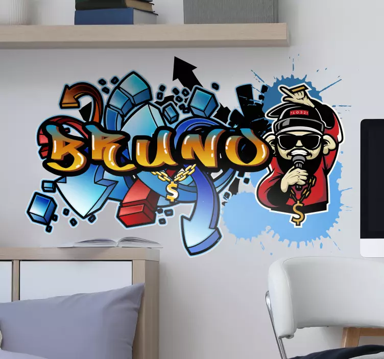 Sticker arte Graffiti personalizzati - TenStickers