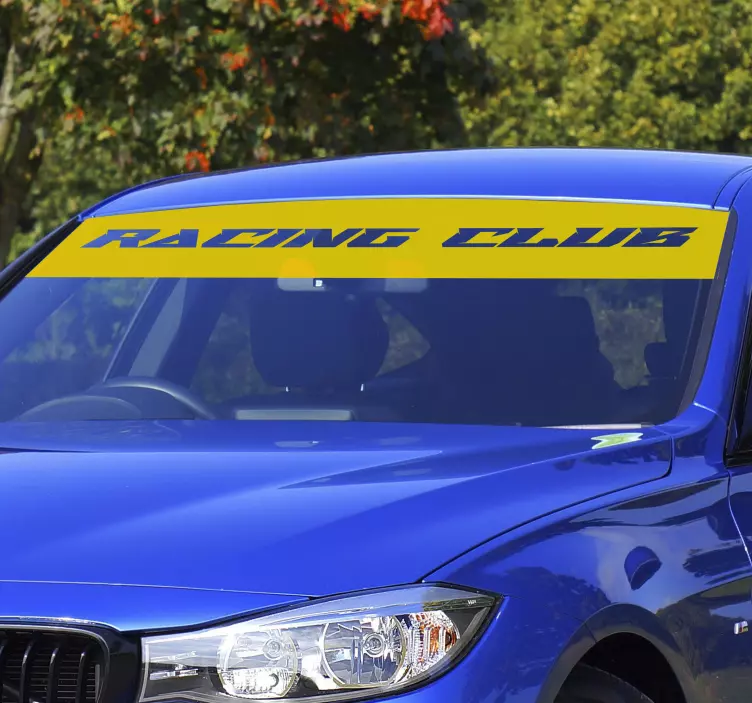 Adesivo per auto visiera parasole monocolore personalizzato - TenStickers