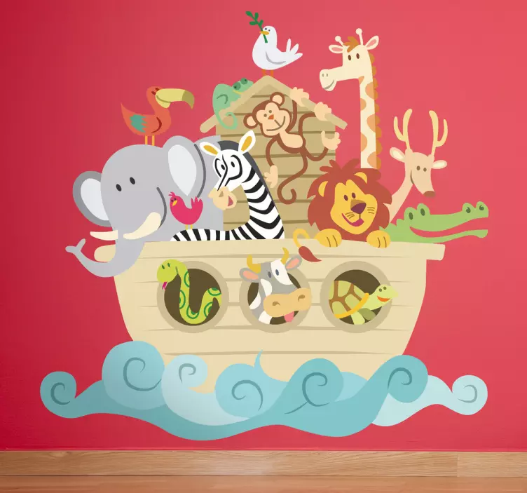 Adesivo bambini Arca di Noè - TenStickers