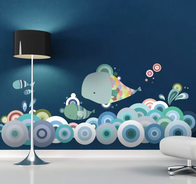 Adesivo bambini oceano di pesci - TenStickers