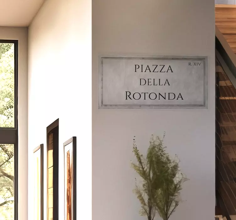 Adesivo personalizzato segnale stradale roma - TenStickers