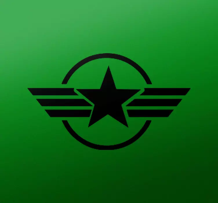 Adesivo moto Stella adesiva circondata da un cerchio - TenStickers