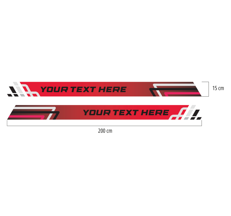 Adesivo per auto set di strisce stile racing - TenStickers