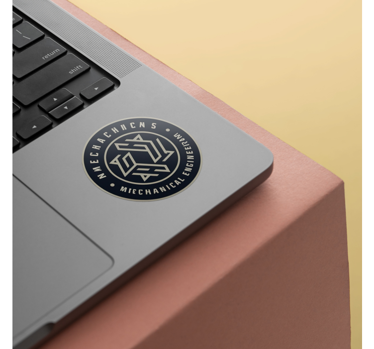 Adesivo personalizzato rotondo con logo - TenStickers