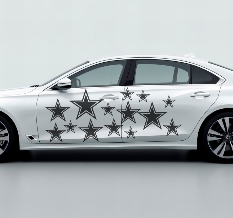Adesivo per automobile con le stelle - TenStickers