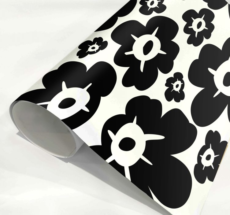 Adesivo murale rugby papavero nero - TenStickers